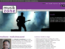 Tablet Screenshot of musikzone.at